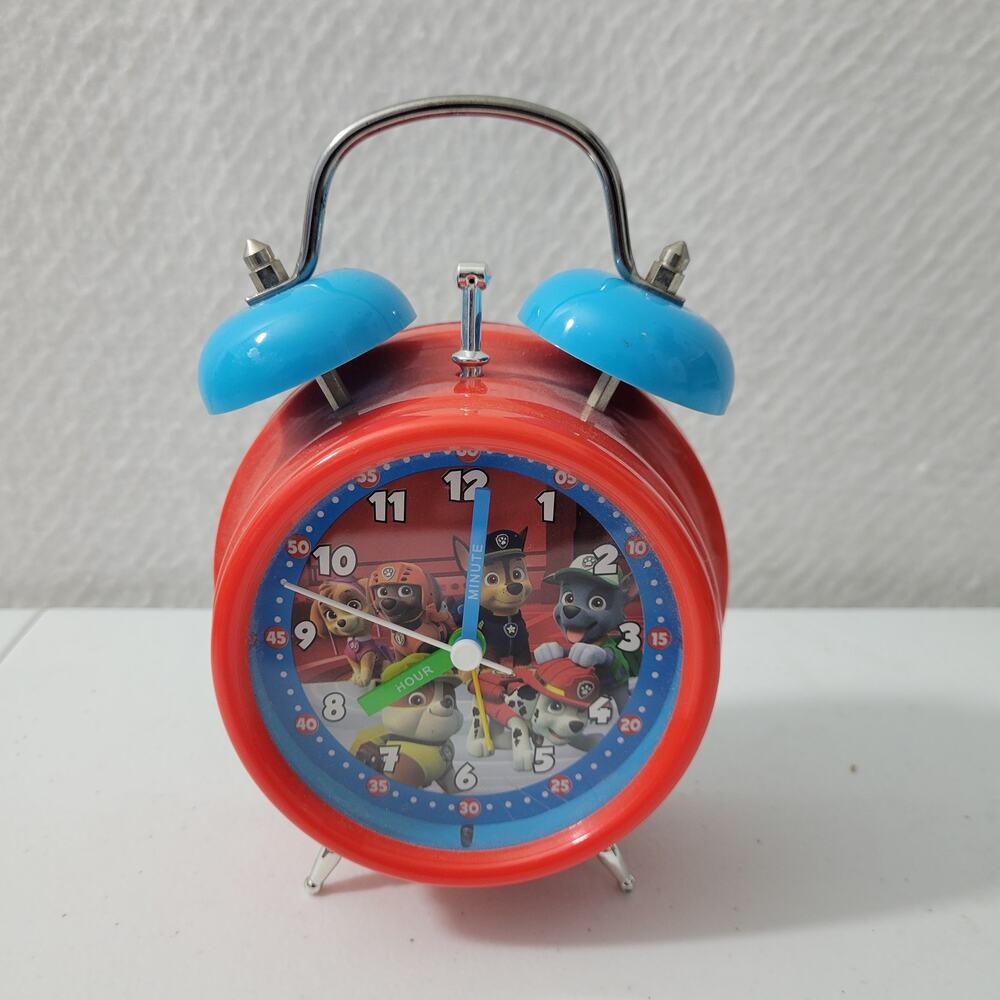 M. Z Berger Analog Paw Patrol Light Up Old Fashion Alarm Clock 2 Bells 12624-2M8